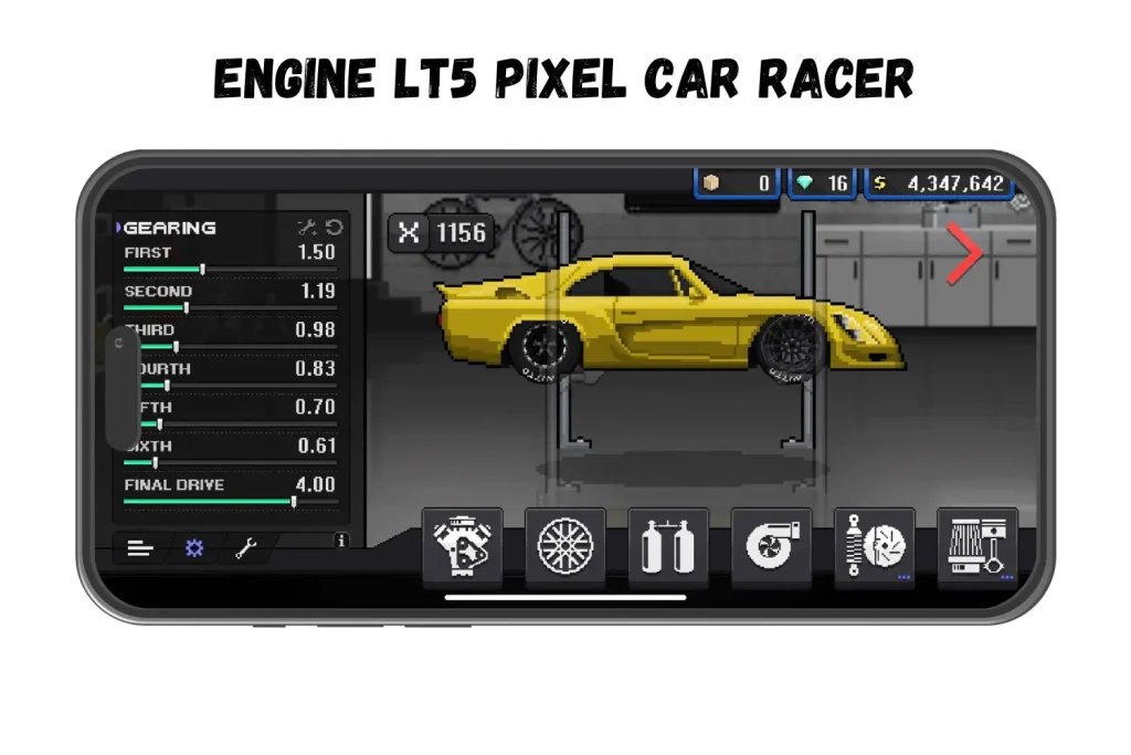 ENGINE LT5 PIXEL CAR RACER