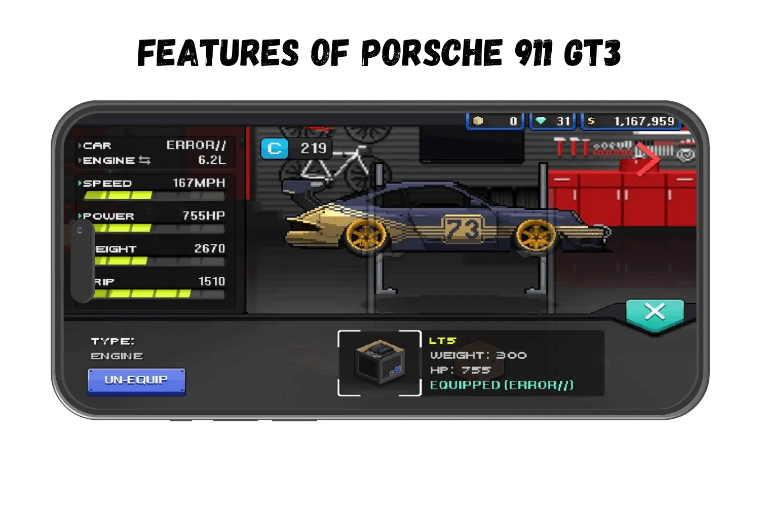 FEATURES OF PORSCHE 911 GT3